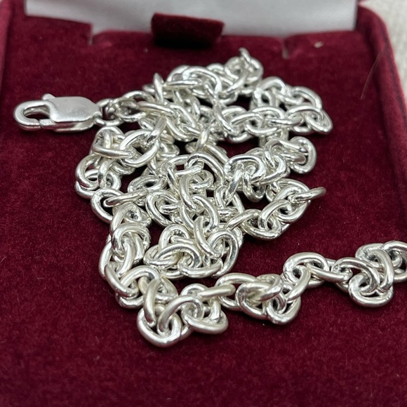 Timeless 925 Sterling Silver Rope Chain Necklace – 18” - Picture 9 of 16